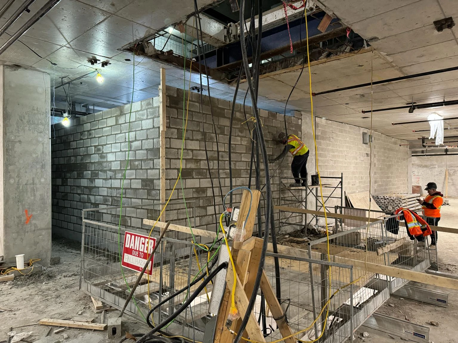 Interior Masonry Progress
